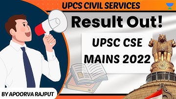 Result Out I UPSC/IAS Mains 2022 I UPSC CSE I Result Declared I By Apoorva Rajput