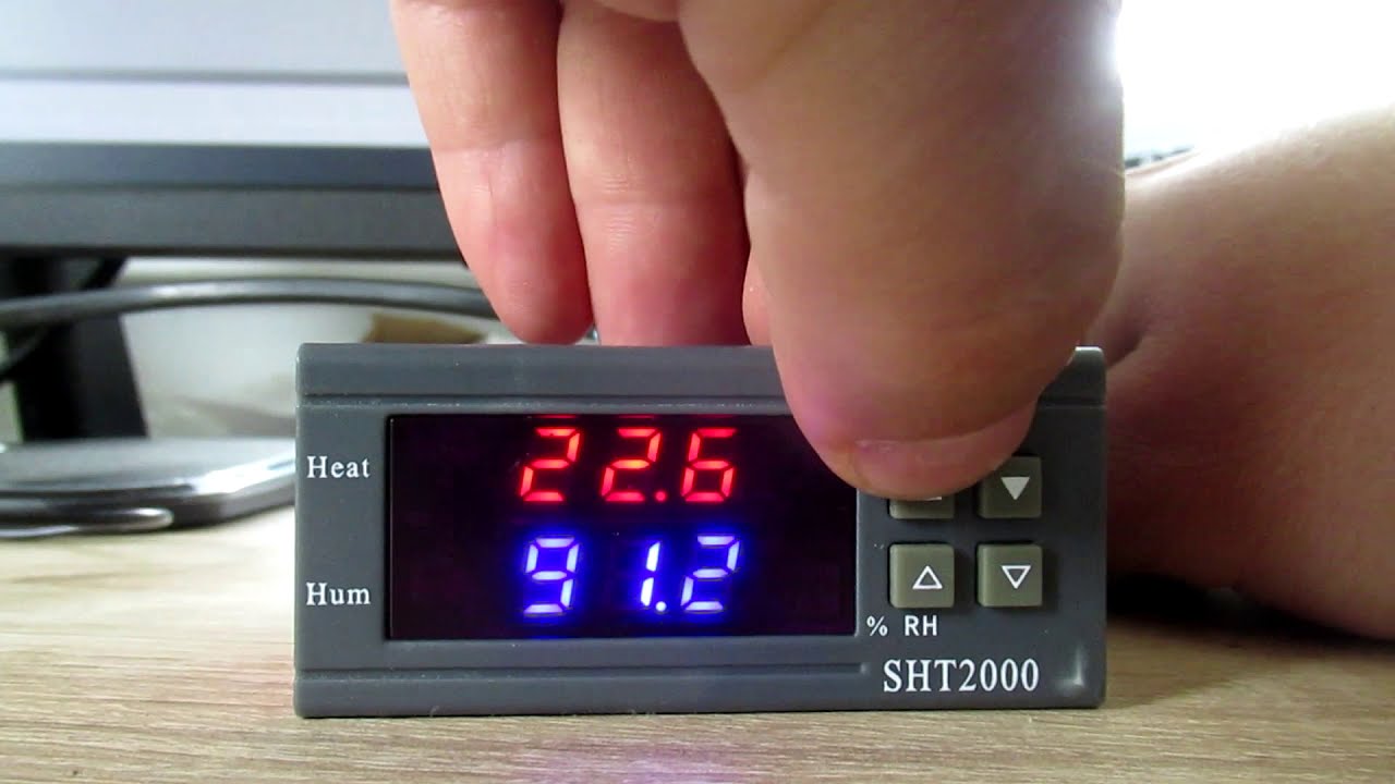 SHT2000 temperature controller manual settings guide - YouTube