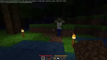 Exploring (a cave in) Minetest+ (Video recording setup test2)