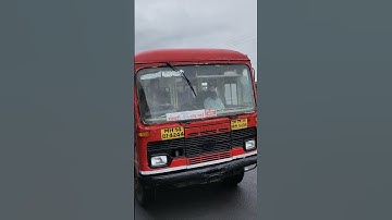 MSRTC Lal Pari And Bs6 Hirkani On NH 4 Trying To Overtake Each Other