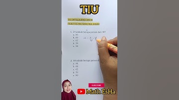 SOAL TIU TES INTELEGENSI UMUM CPNS TES BUMN TES POLRI PSIKOTES MATEMATIKA DASAR TES MASUK KERJA