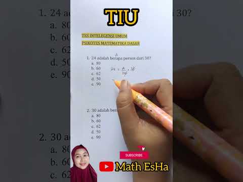 SOAL TIU TES INTELEGENSI UMUM CPNS TES BUMN TES POLRI PSIKOTES MATEMATIKA DASAR TES MASUK KERJA