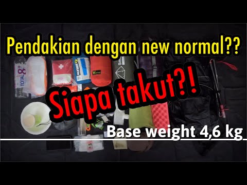 Perlengkapan mendaki gunung ultralight backpacking || cocok untuk pendakian new normal
