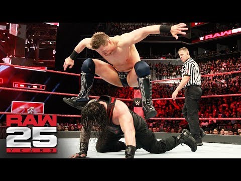 Roman Reigns vs. The Miz - Intercontinental Championship Match: Raw 25, Jan. 22, 2018