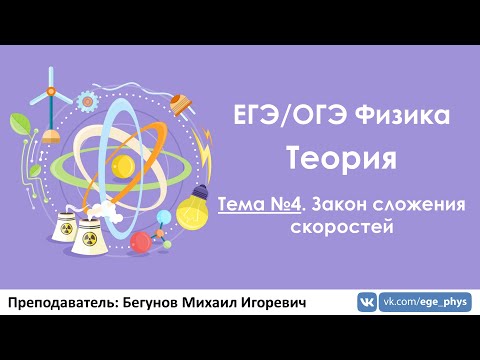 ЕГЭ по физике. Теория #4.  Закон сложения скоростей