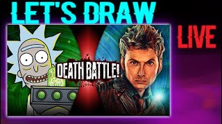 Let's draw DEATH BATTLE! : Rick Sanchez VS Doctor Who (Part 2)