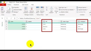 pq3   Find the Lion   Table FindText