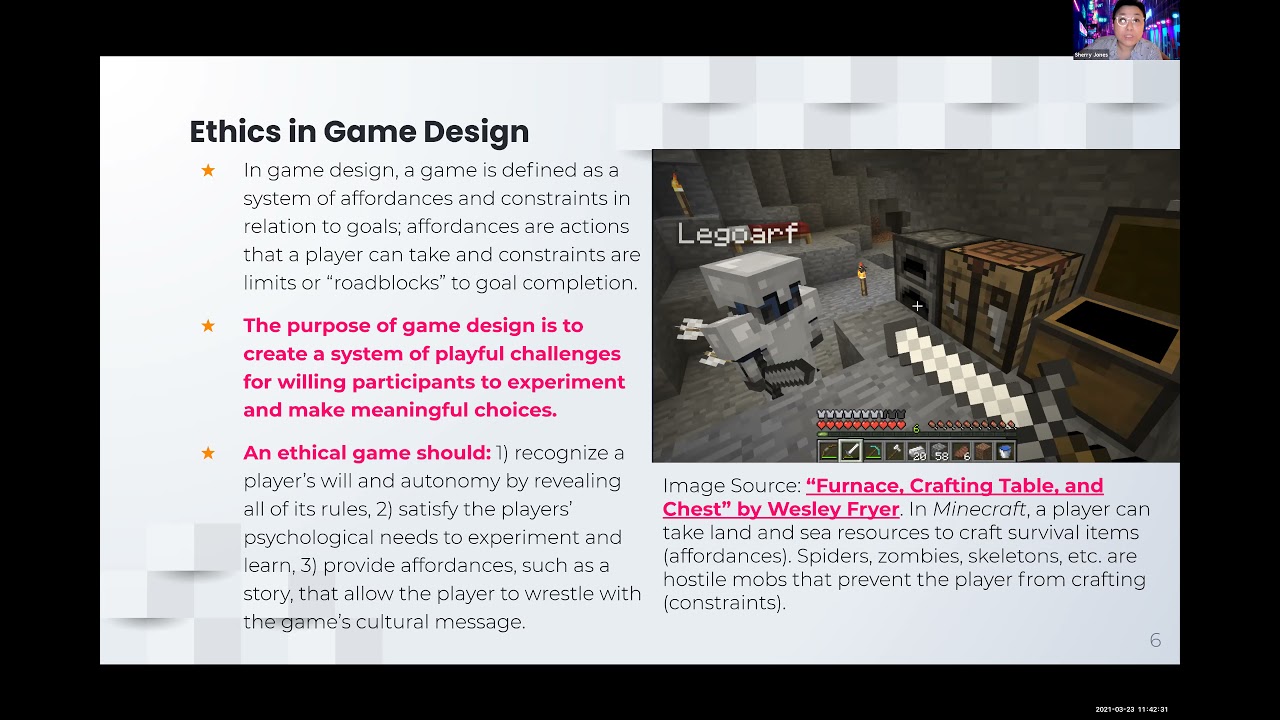 ATLAS Colloquium: Ethics in Game Design