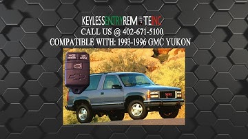 How To Replace GMC Yukon Key Fob Battery 1993 1994 1995 1996