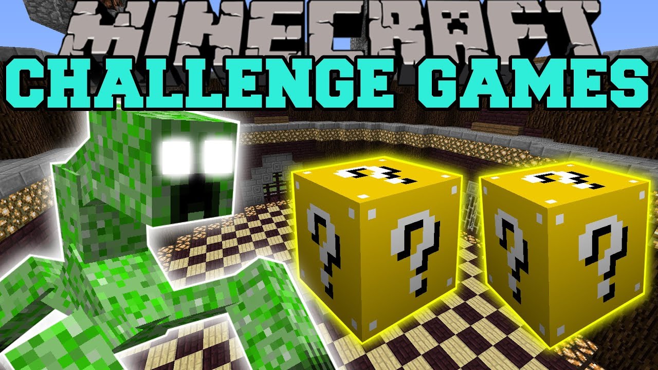 Minecraft: GAMINGWITHJEN SUPER LUCKY BLOCK CHALLENGE GAMES - Lucky Block Mod  - Modded Mini-Game 