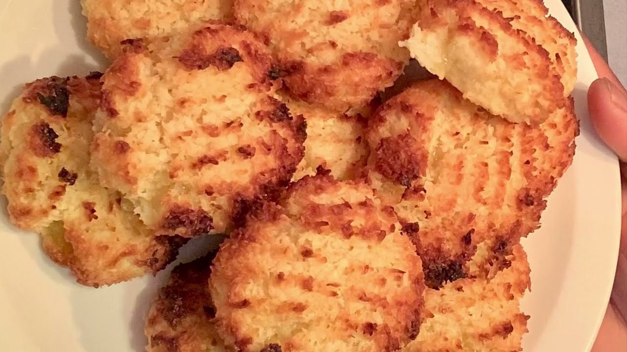Galettes à la noix de coco maison😍/ Faciles et Croustillantes.
