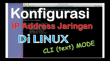 Cara mengkonfigurasi ip address di Linux Debian 10 : IP Address Configuration Debian Linux