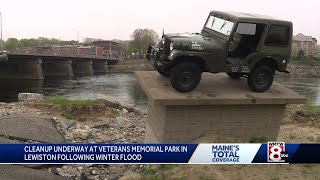 Work to repair Lewiston Veterans Park begins