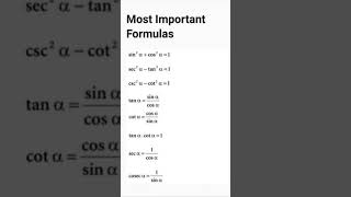 most important trigonometry formula 🔥