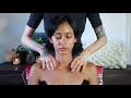 ASMR healing massage with sage and essential oils (whisper)