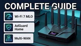 GL.iNet Flint 4 (BE14000) Complete UI Walkthrough: Wi-Fi 7 MLO, AdGuard, Multi-WAN, LuCI & More