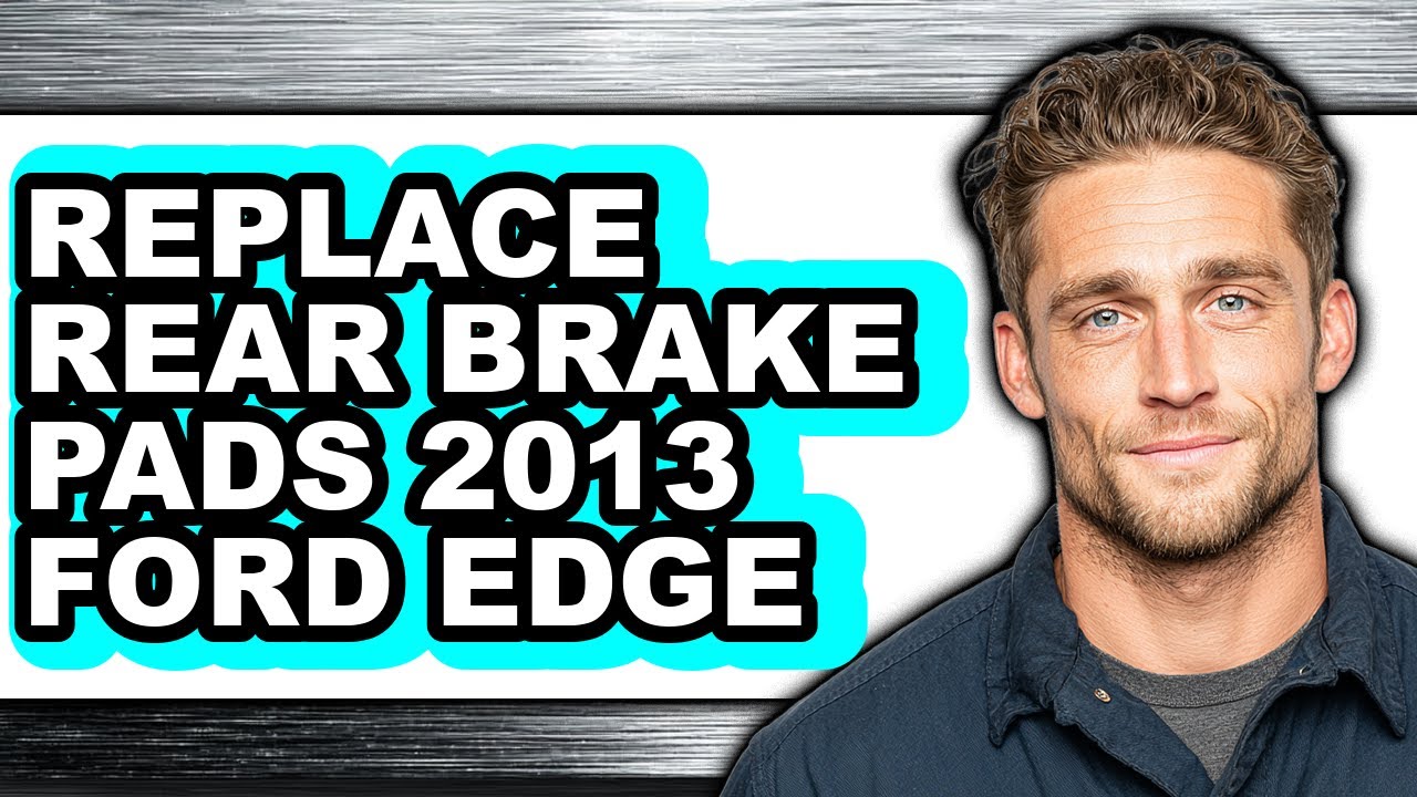 How to Replace Rear Brake Pads 2013 Ford Edge (Full Guide) - YouTube