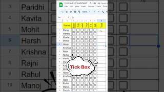 Create an Attendance Sheet in Google Sheets with Checkboxes