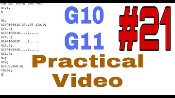 G10 ||G11 || Cnc turning Tool Offset || geometry and program|| CTS||