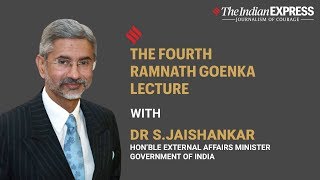 EAM Dr S Jaishankar at 4th Ramnath Goenka Lecture 2019 | Minister Of External Affairs screenshot 4