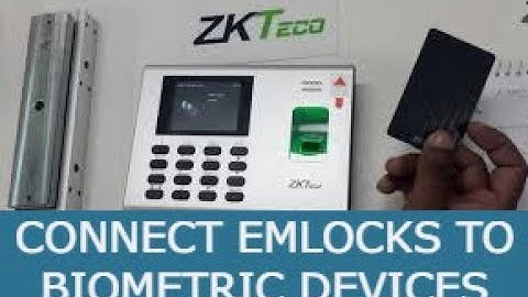 Connecting One Biometric Device with One EMLock & Connecting Two Biometric Devices with One EMLock