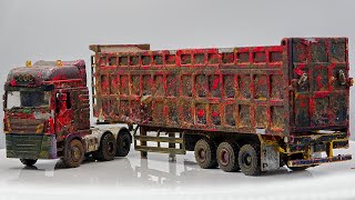 Dump Truck Restoration Abandoned semi trailer truck || Splatter Effect by Boty Restoration 9,770,113 views 3 years ago 12 minutes, 24 seconds