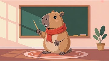 Nhạc Thiếu Nhi Học Tiếng Anh - Capybara Dạy Bé - Hoạt Hình 2D Vui Nhộn