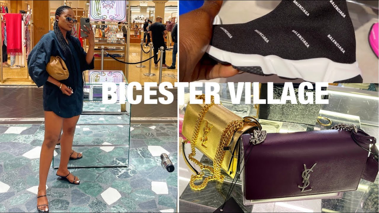 COME SHOPPING WITH ME AT BICESTER VILLAGE | GUCCI, YSL, BOTTEGA V ,BALENCIAGA \u0026 GIUSEPPE ZANOTTI 🛍