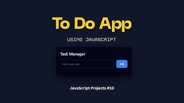 JavaScript Project: To-Do App Using Pure JavaScript
