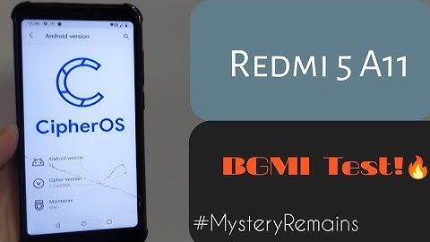 CipherOS 1.7-Astra Official | Redmi 5 Android 11 | #MysteryRemains | Simple Customizations