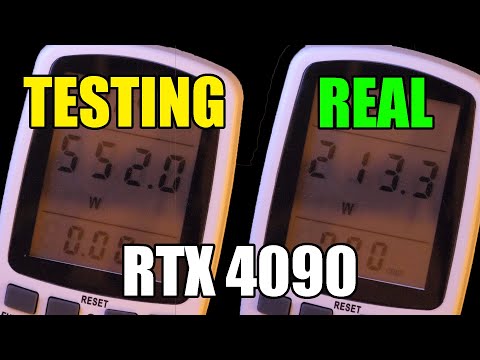 Real RTX 4090 power consumption