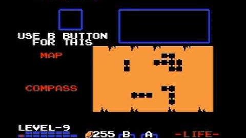 NES Zelda FINAL Dungeon Walkthrough: Death Mountain (Level 9) & Ganon