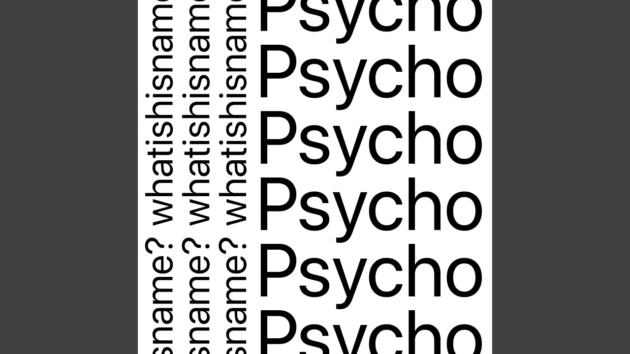 Watch Psycho on YouTube Watch Psycho on YouTube