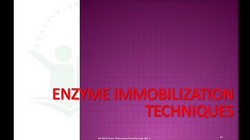 Enzyme Immobilization Part 2:  Methods and Applications