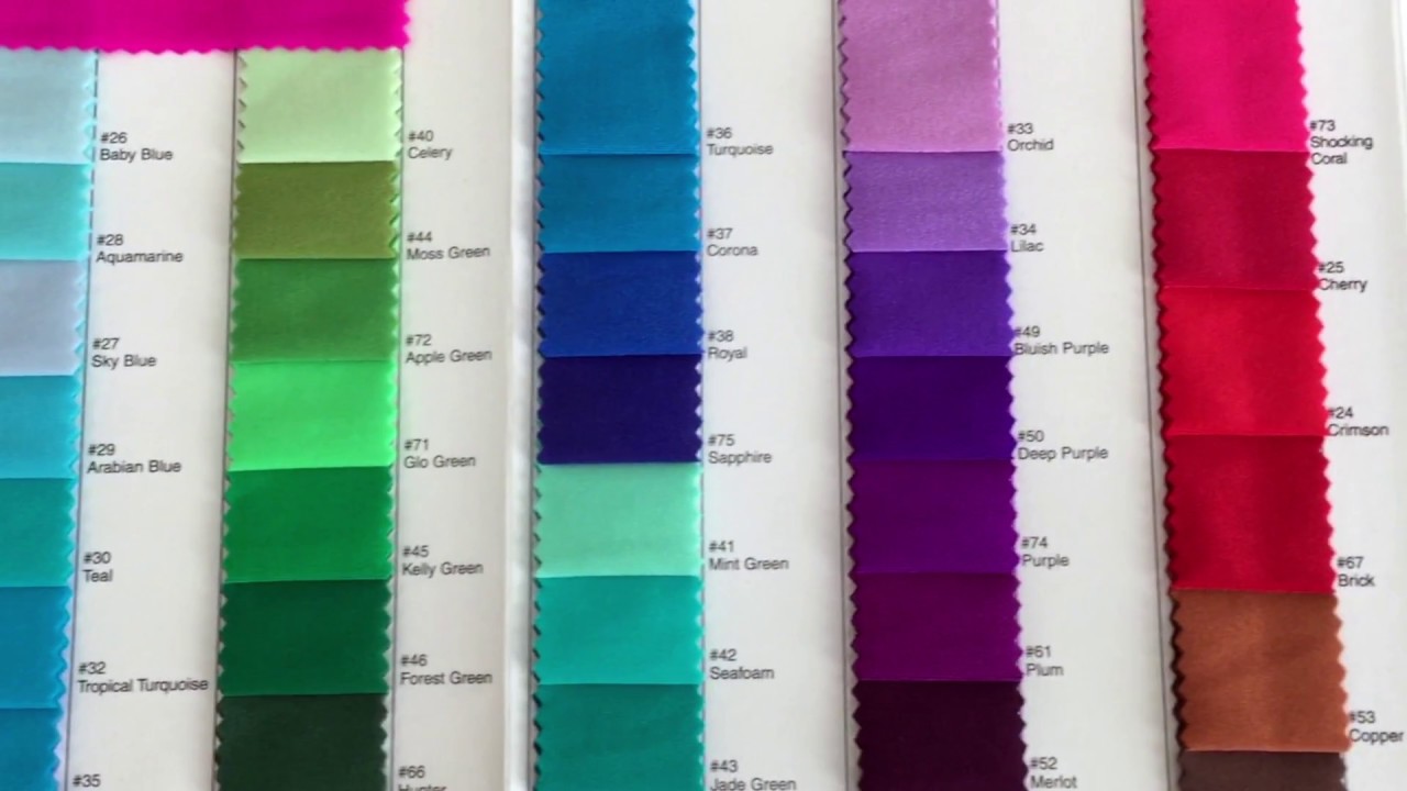 The 80 Solid Colors Spandex Leggings & Pantashoes Solution Color Card 