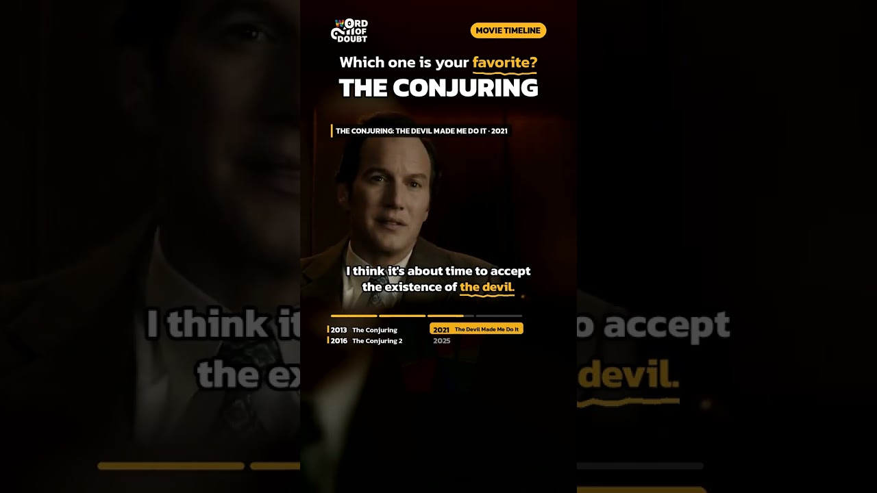 Which The Conjuring movie is your favorite? 4 films timeline #shorts