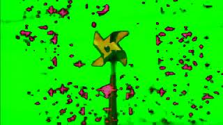 Windmill Start Spinning Animation (Slow Nighttime) Green Screen 01