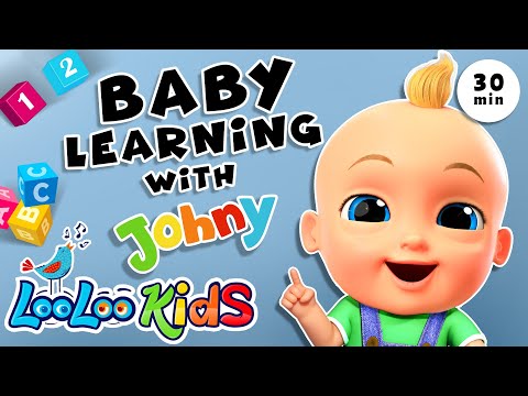 Baby Learning with Johny - Learn Words, Shapes, Animals for Babies - Toddler Videos - Kids Songs