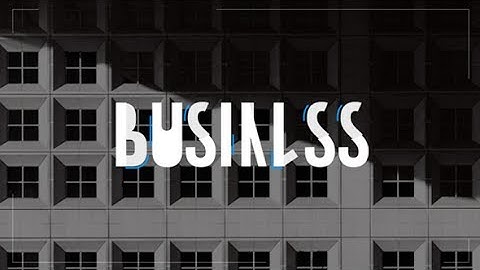 Business Animated Typeface - After Effects Template