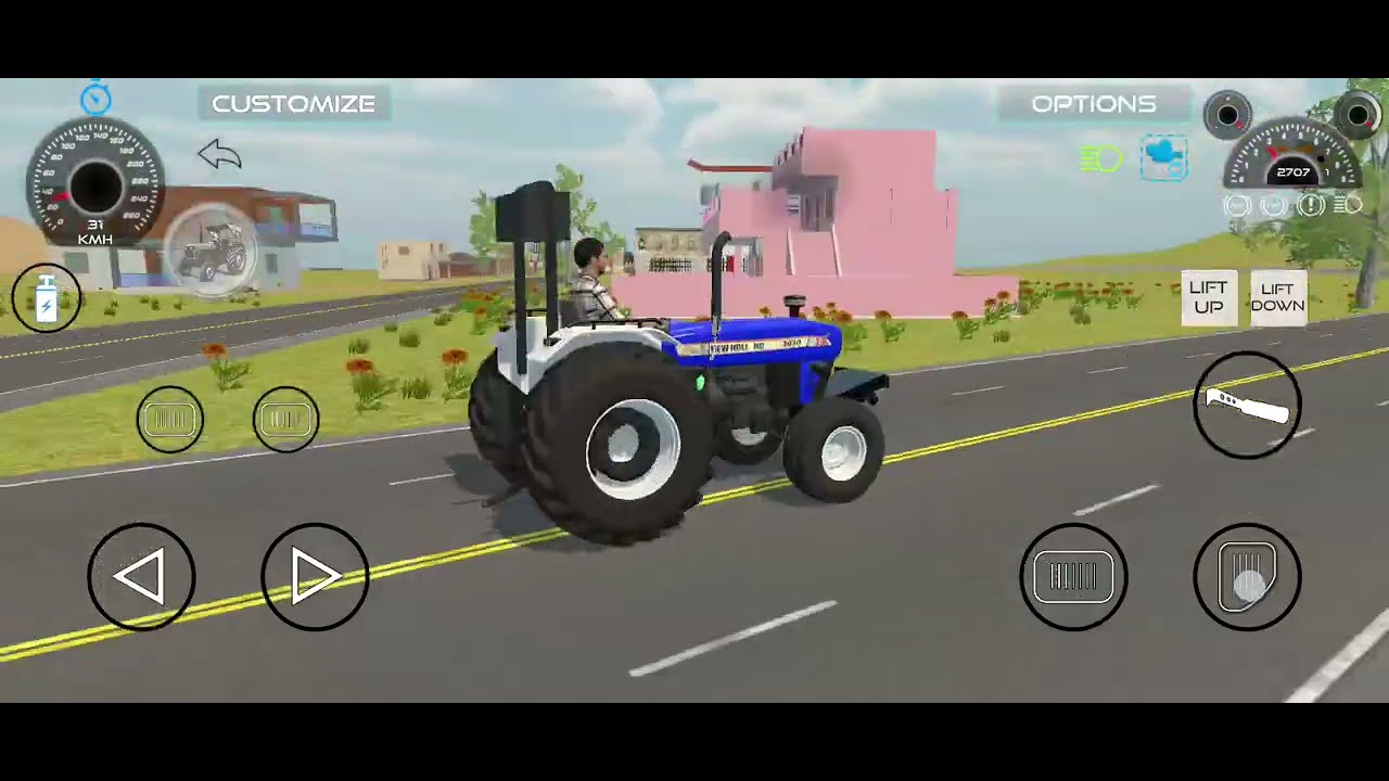 Tractor off roading#subscribe 