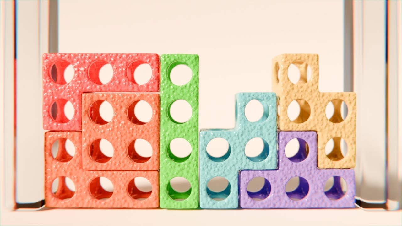 Soft Body Tetris with Holes 2