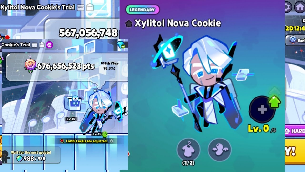 Cookie Run Ovenbreak Xylitol Nova's Trial(Normal & Hard Mode) without