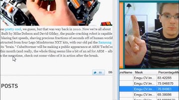 Hand Gesture Recognition for HCI using C#; EMGU (OpenCV)
