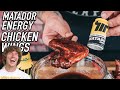 I used danny duncans matador energy shot to make amazing chicken wings