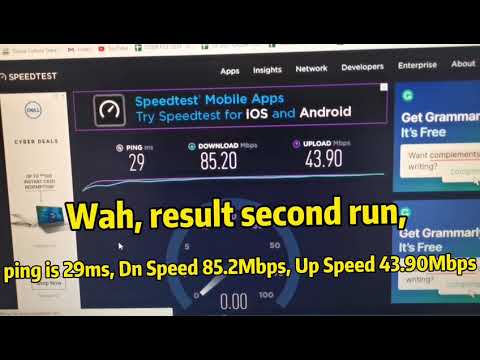 Speed Test on Asus 4G AC-68U Modem with Prolink PRN3006L 4G MODEM