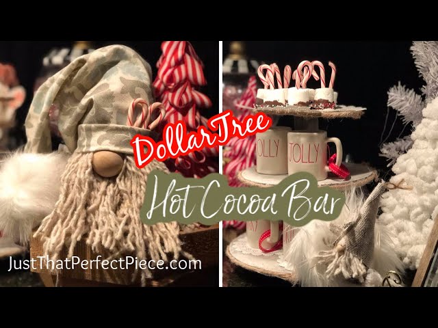 DIY @Dollar Tree Hot Cocoa Bar! Very easy. #dollartree