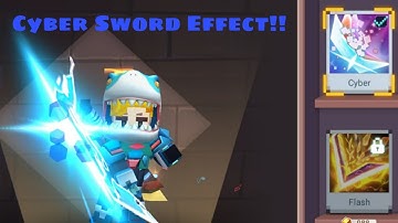 PLAYING WITH CYBER SWORD EFFECT!! | {BLOCKMAN GO: BEDWARS}