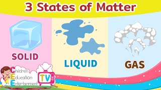 Solid Liquid Gas || States of Matter || Kindergarten Lesson || Science for Kids