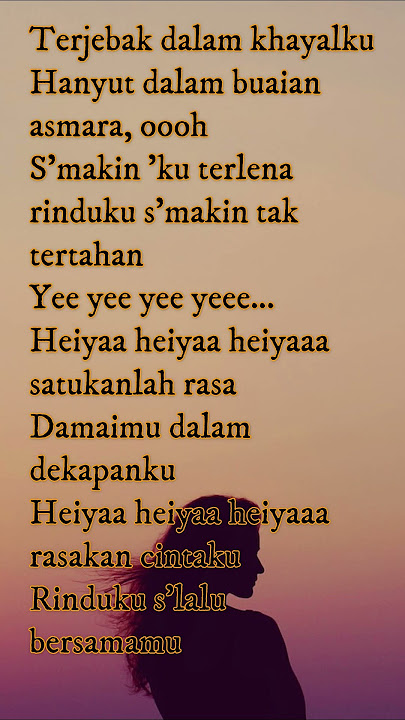 Lirik Satu Rasa - Sahara status wa