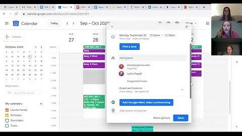 Google Calendar Instructional Video for Students
